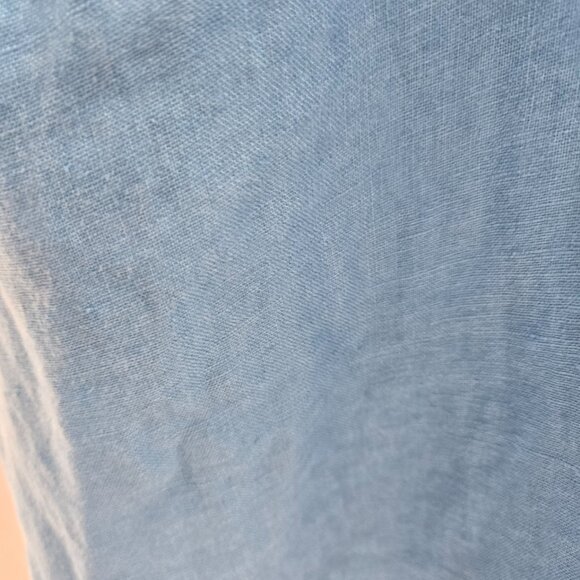 Bruno Blue Pure 100% Linen Decorative Pocket Button Down XL - Picture 6 of 11